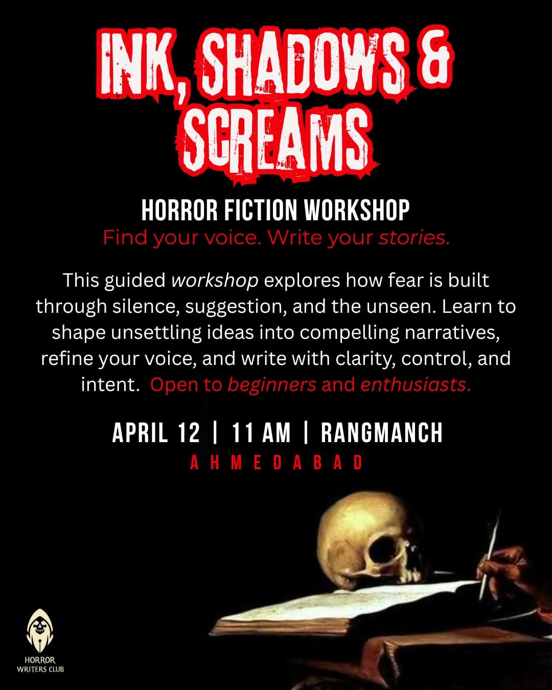 Ink, Shadows, and Screams event banner
